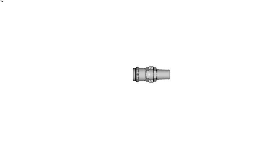 Cable gland with single clamp, earthing sleeve and antikink protection