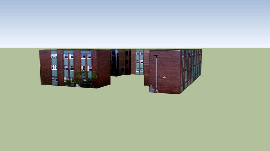 Cabot Court, Burton's Pond Apartments, Memorial University 3d model