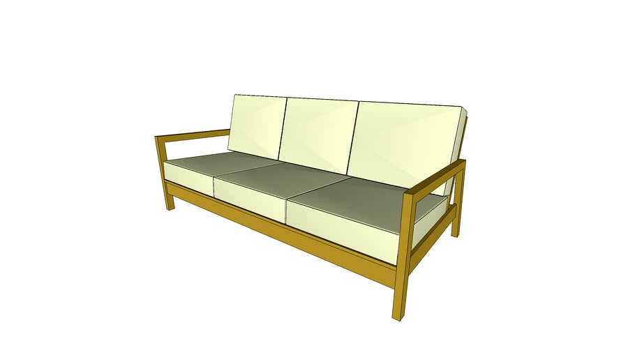 IKEA Lillberg Sofa 3d model
