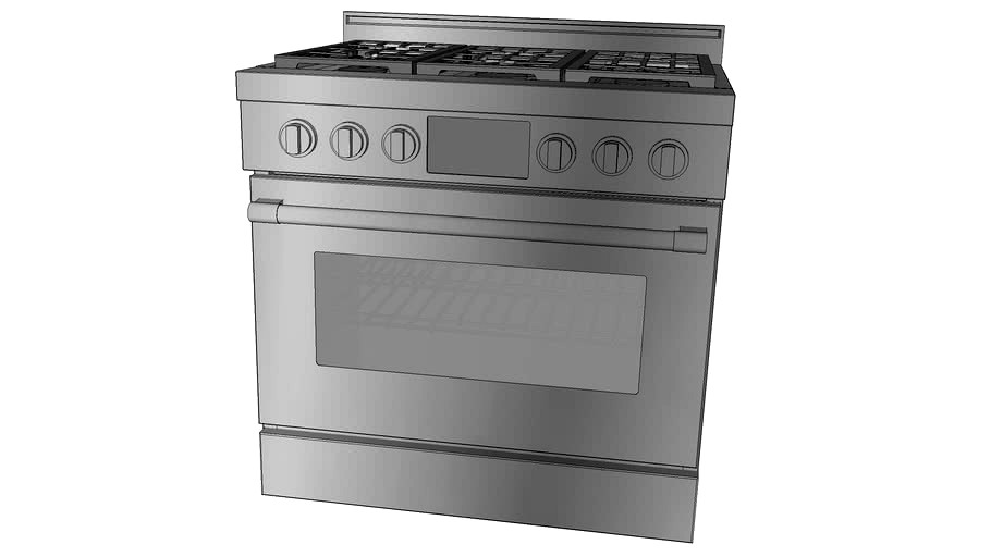 JennAir 36' ProStyle DualFuel Range With Convection 3d model