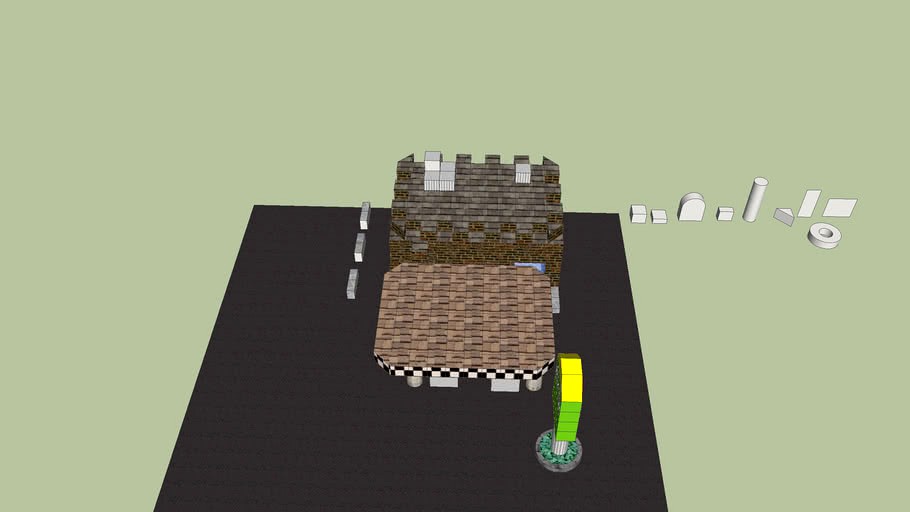 Spencer's Gas station 3d model