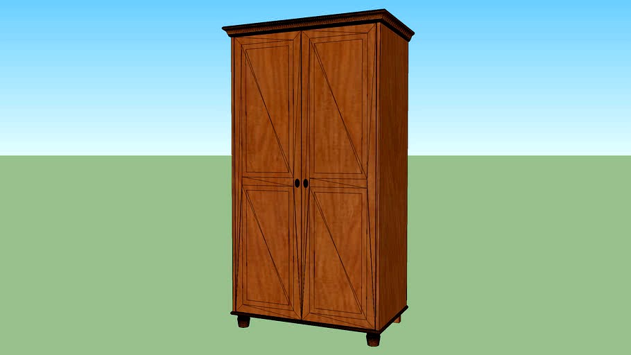 IKEA Leksvik children wardrobe 3d model