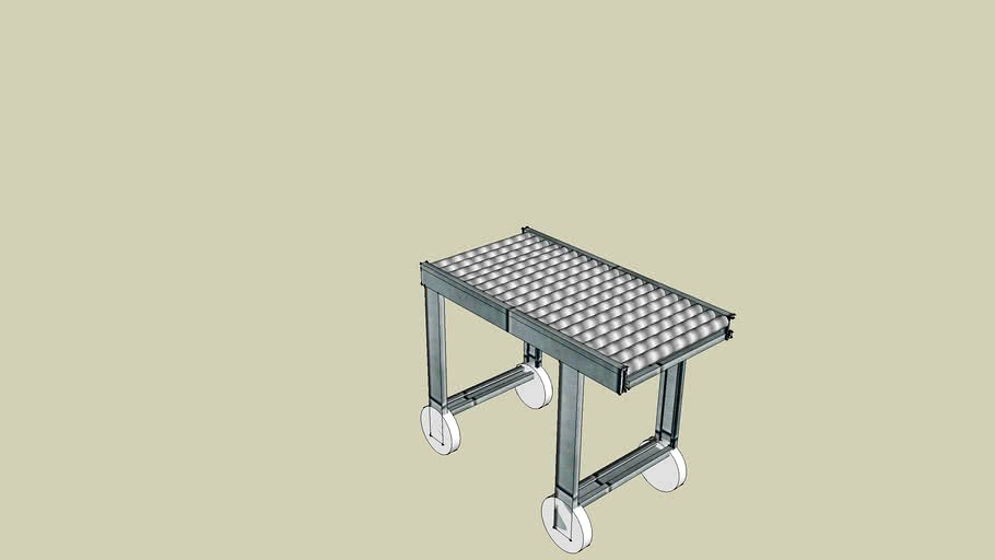Roller Conveyor Cart 3d model