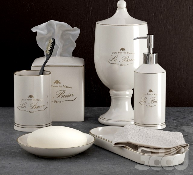 LE BAIN FRENCH PORCELAIN ACCESSORIES 3d model