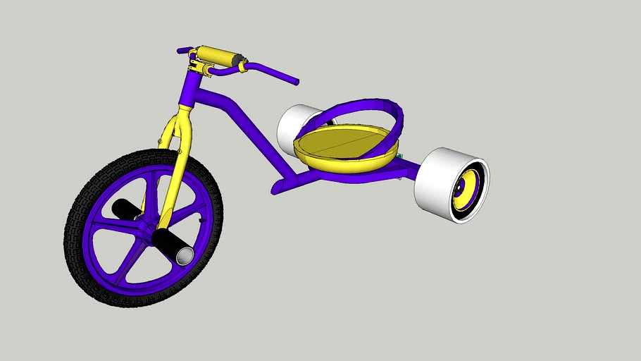 drift trike 3d model