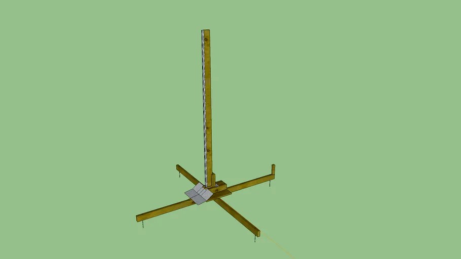 Rocket Launchpad (Single Rail) 3d model