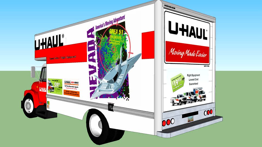 20 ft UHAUL Truck 3d model