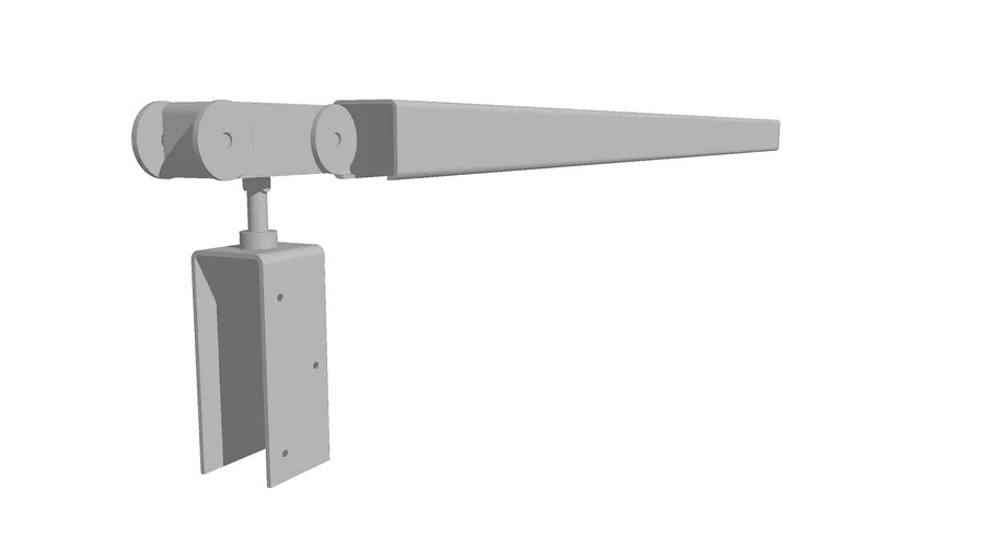 Industrial track and trolley hardware 3d model