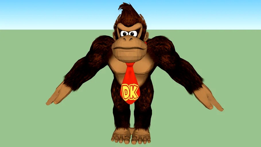 Donkey Kong 3d model
