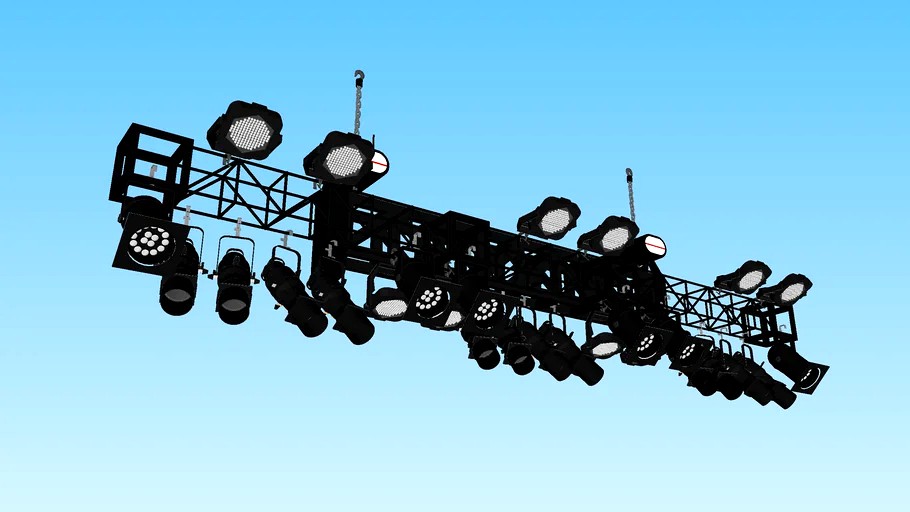 Stage Light Rig 3d model
