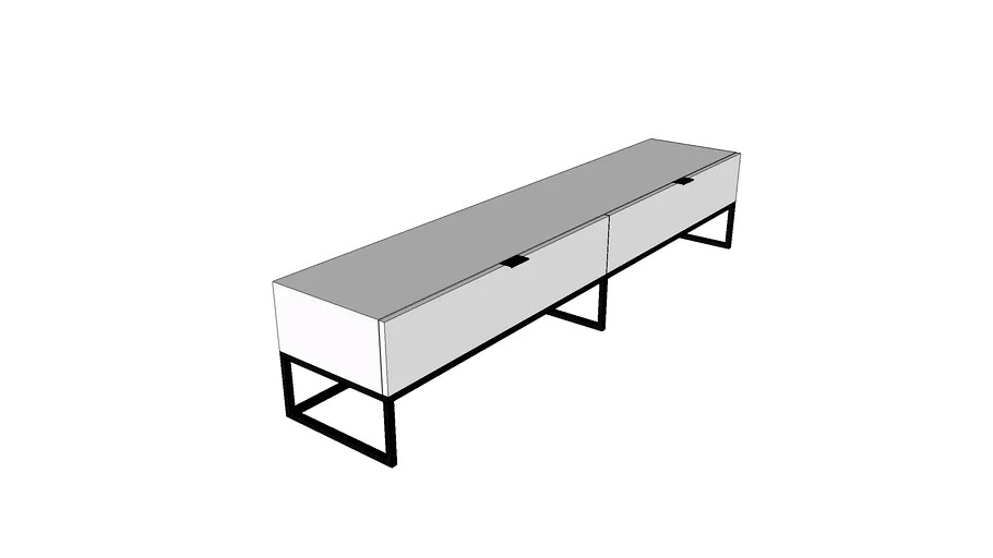 Modern TV Bench 3d model