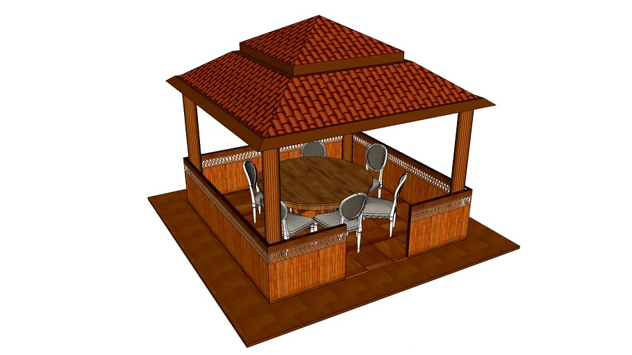 Gazebo 3d model