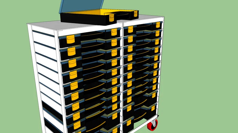 Harbor Freight storage bins 3d model