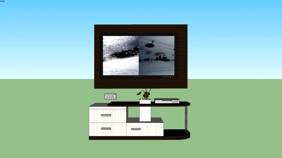 tv unit 3d model