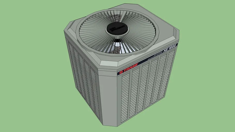 Trane XE1000 Weathertron Heat Pump/Air Conditioner 3d model