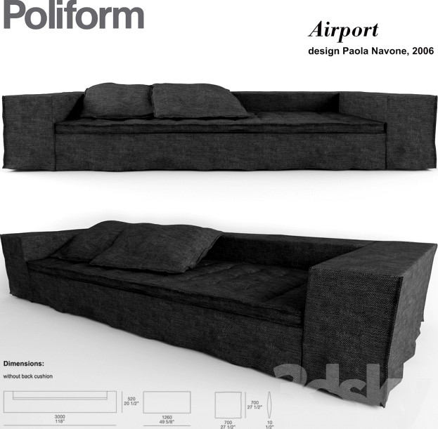 POLIFORM. Airport sofa 3d model