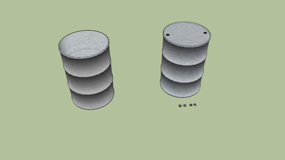 oil drum (barrel) 55 gallon / 200L international standard (true size