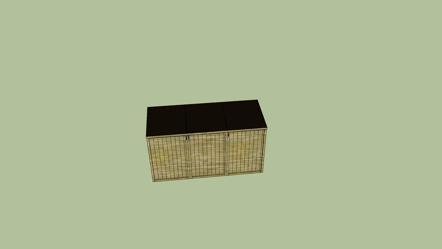 Jacksons Wheelie Bin Store 3d model