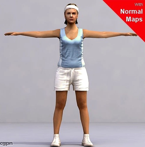 Swom0006 Cs Rigged For 3d Max Character Studio3d Model