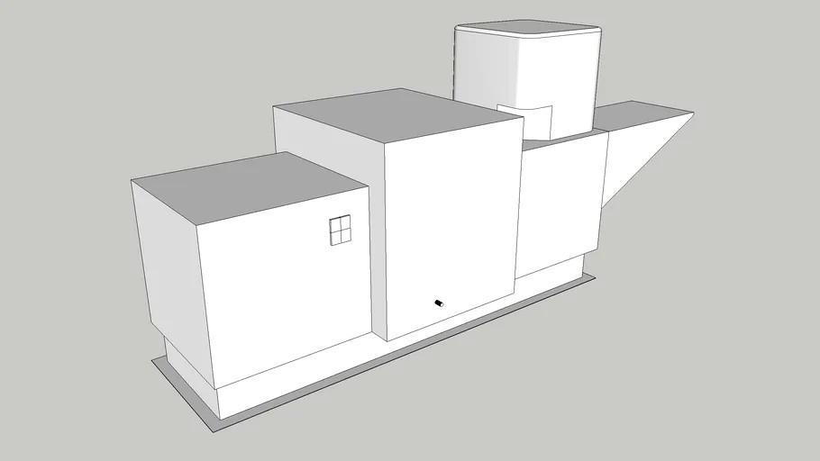 CaptiveAire Kitchen Hood Makeup Air 3d model