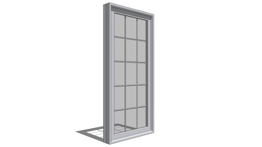 Pella 350 Series Patio Door Single Panel 3d model