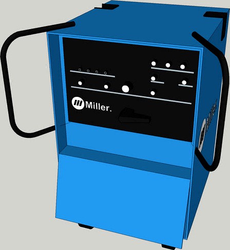 Miller Syncrowave 250 DX Welder 3d model