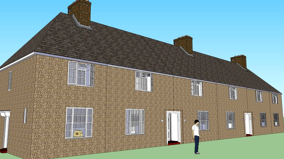 Dagenham (Becontree Estate) Houses 3d model