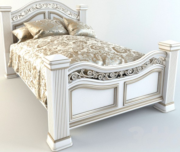 Mansion Bed 3d model