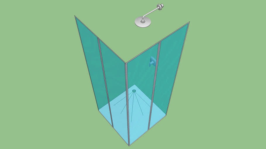 shower stall 3d model