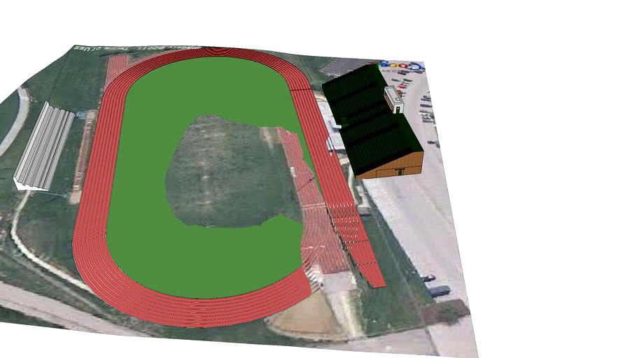 New Pattonville High School Stadium 3d model