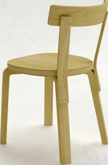 artek stol Artek Chair Tuoli Stol Stuhl 3D Model