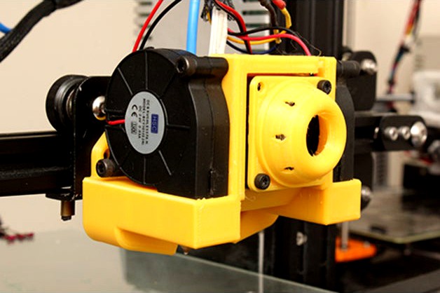 Remix Satsana 5015 Dual Fan Duct For Ender 3 Ender 5 Cr 10 By Kawadar 3d Model