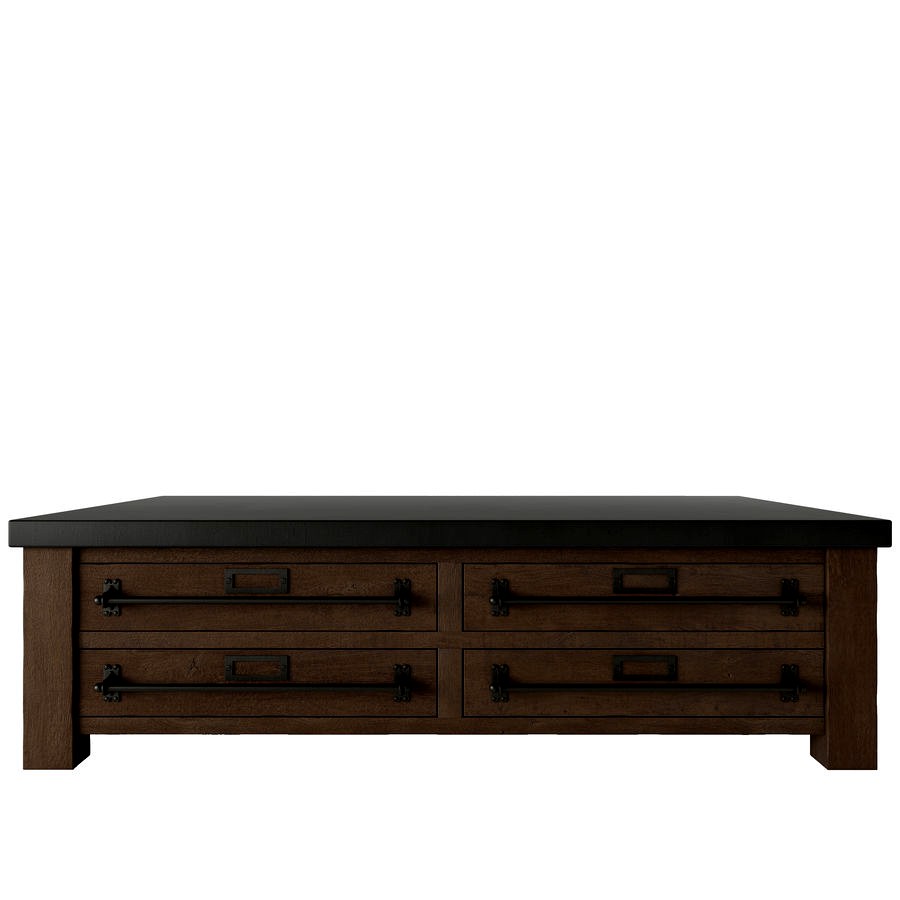 EARLY 20TH C. ZINCTOP MERCANTILE COFFEE TABLE 3d model