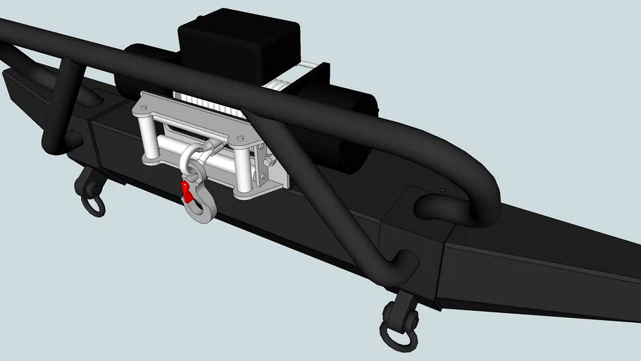 Jeep YJ Winch Bumper 3d model