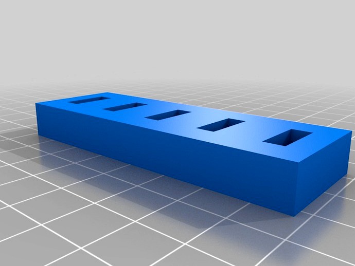 Parametric USB memory stick holder by engunneer 3d model