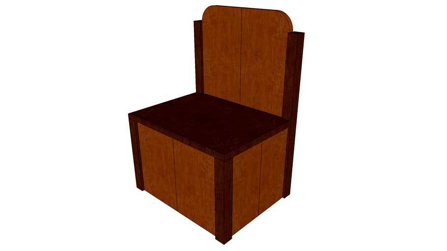 Viking Box Chair 3d model