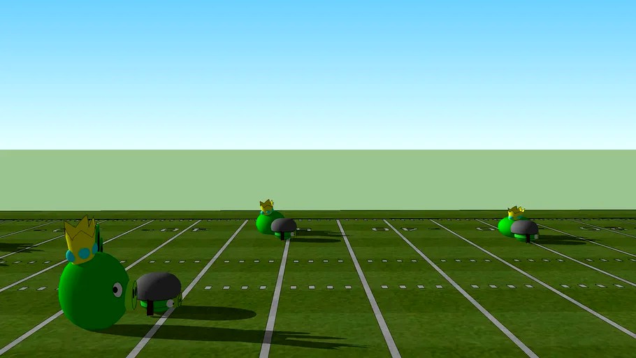 Angry bird football 3d model