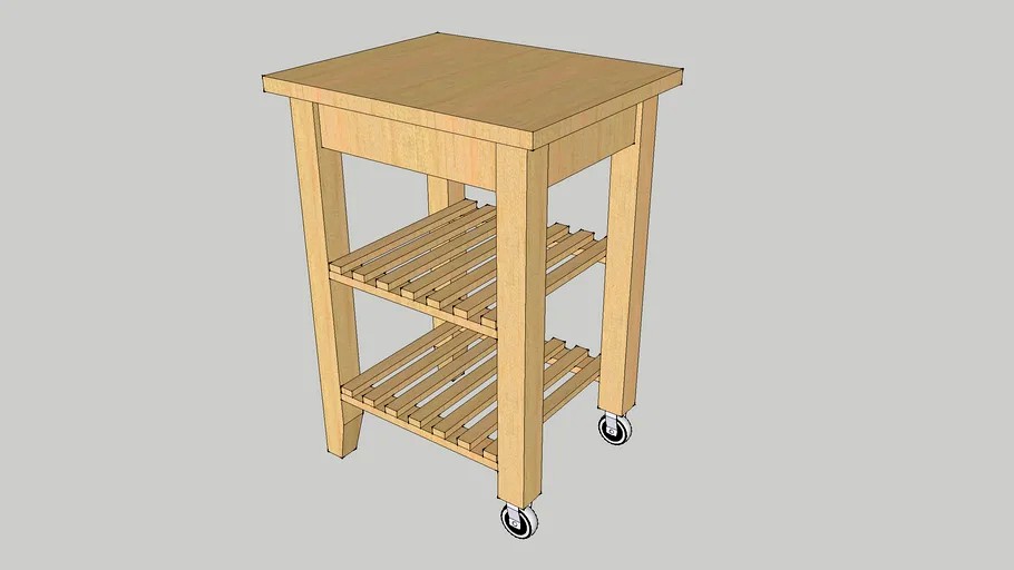 IKEA BEKVAM Kitchen Cart 3d model