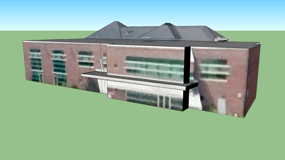 School Building at Holy Cross Central School 3d model