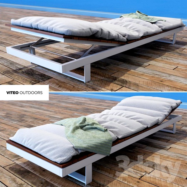Pure Viteo Outdoor Chaise 3d model