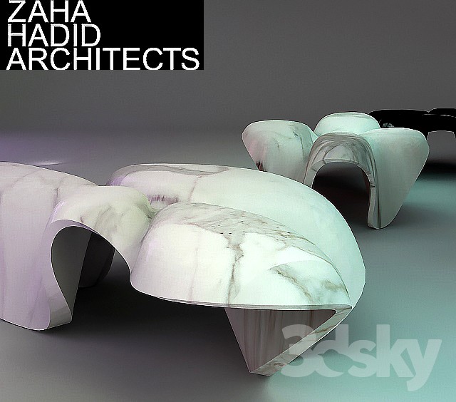 Zaha Hadid TABLES MERCURIC 3d model