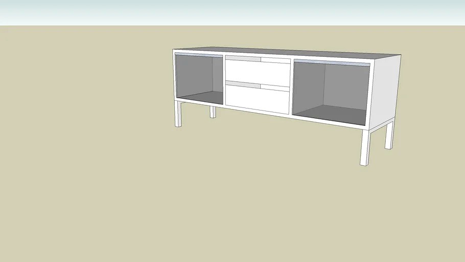 Ikea tv meubel tobo large 3d model
