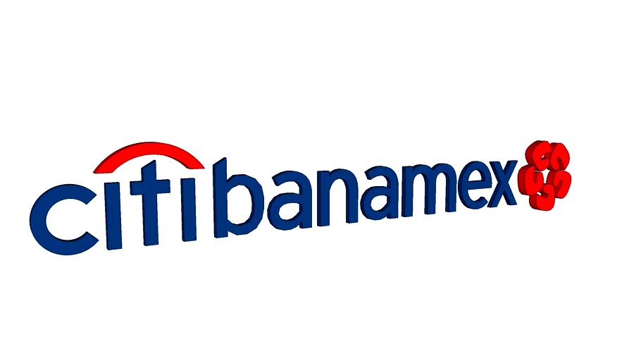 Citibanamex Logo 3d model