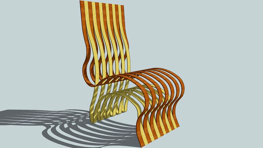 3D Chair 9 Sketchup model