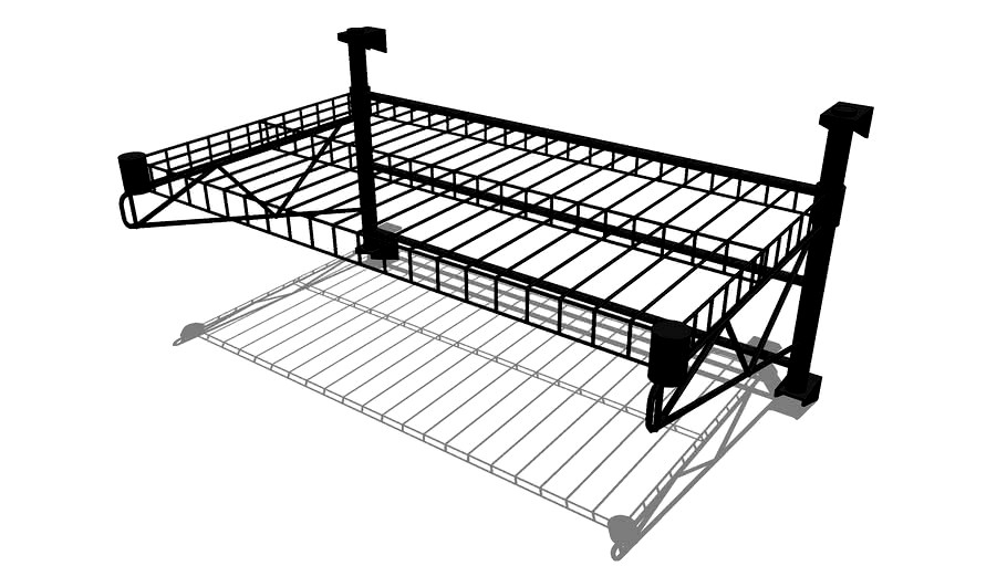 Shelf Wall Mounted Unit Intermetro (18x30) 3d model