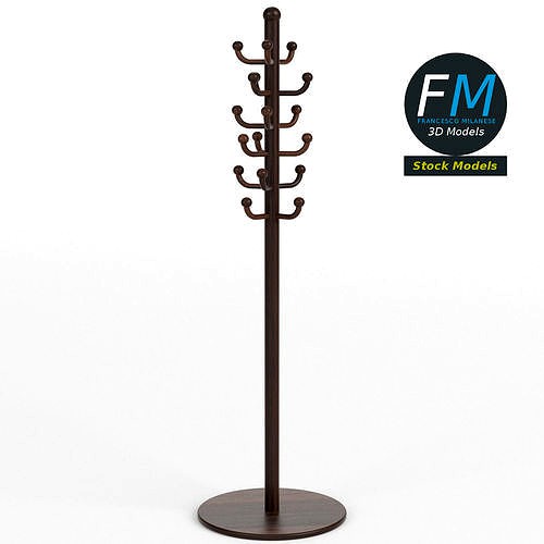 Coat stand 2 3d model