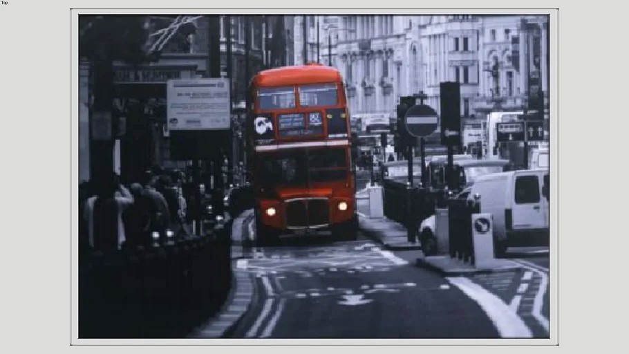 ikea VILSHULT picture london bus 3d model