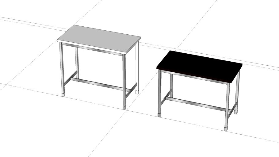 ikea utby bar table 3d model