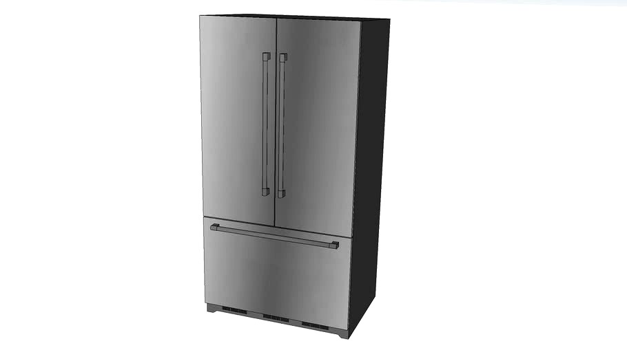 JennAir 72' Depth French Door BottomFreezer Refrigerator 3d model