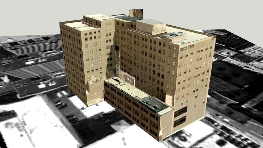 Cincinnati Apartment Building 3d model